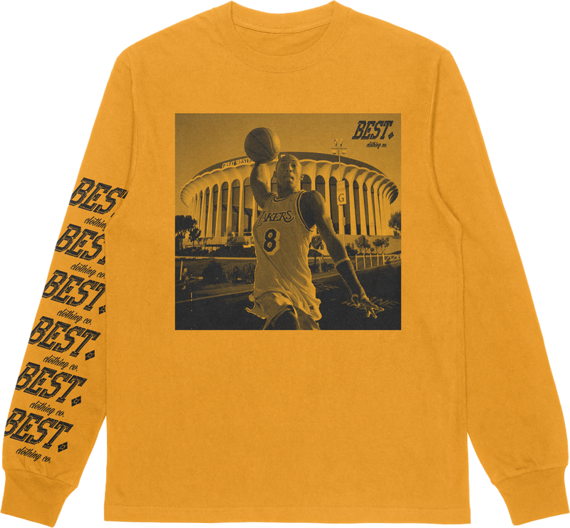 Kobe Bryant LA Forum Longsleeve Yellow