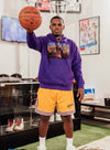 Kobe Bryant LA Forum Limited Edition Full Color Hoodie Purple